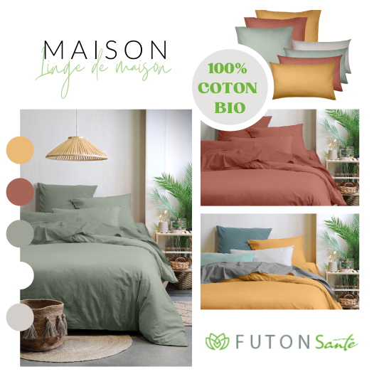 Drap Housse 100% Coton BIO Blanc